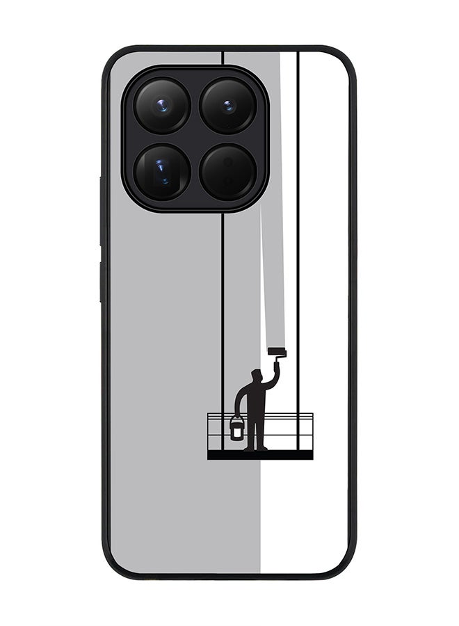 For Xiaomi 15T Case,Slim fit Camera Protection, Shockproof Thin Phone cover  - Paint Hanger (Grey)